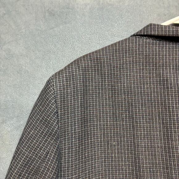 Johnston & Murphy Silk/Wool Blazer Large Tweed Geometric Grandpa Core Professor - Picture 10 of 16